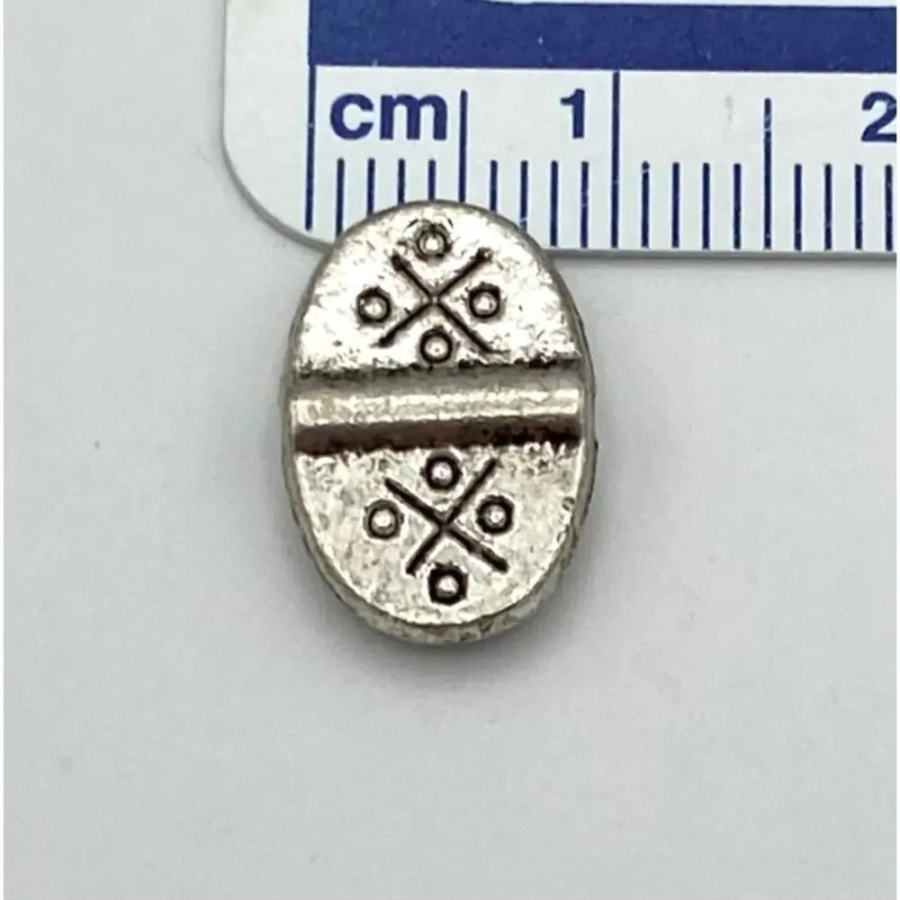 Silver Tone Beads for Jewelry Making Lot 2 lbs 5.4 oz Tube Oval Circle Flower